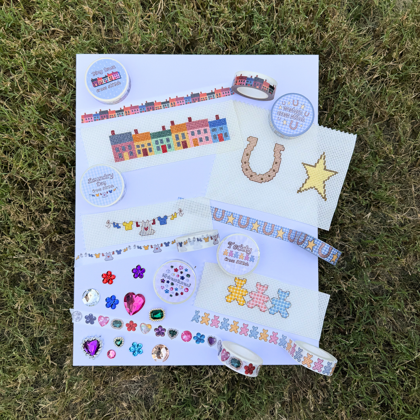 Rhinestoned Washi Tape