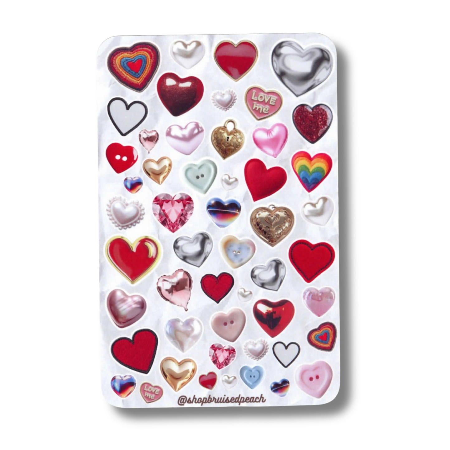 Back to the Basics Hearts Sticker Sheet