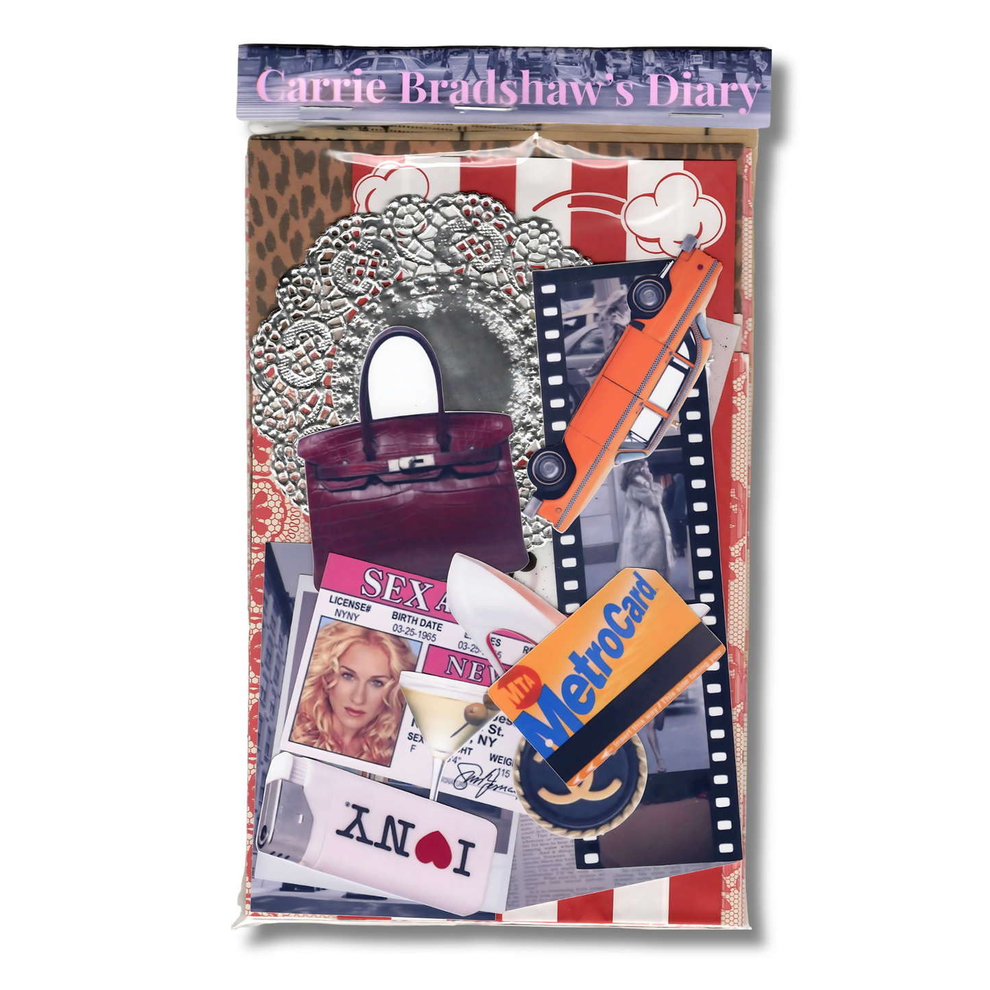 Carrie Bradshaw Diary Scrap Pack – Vintage & Pop Culture Ephemera for Journaling