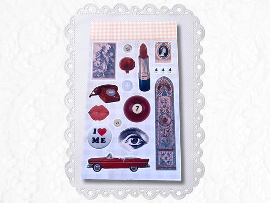 Sugar and Scarlet Sticker Sheet
