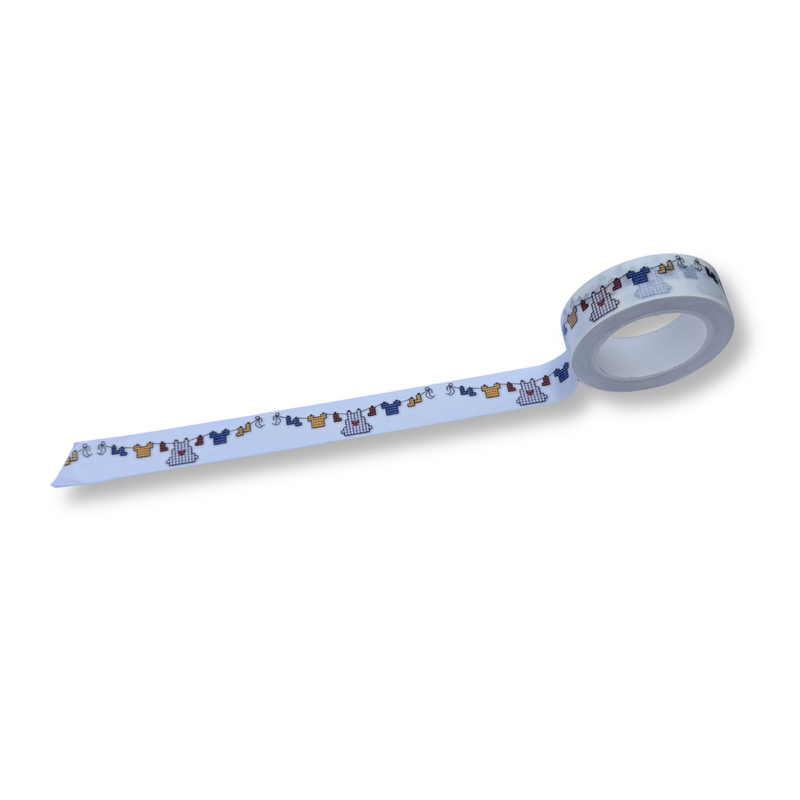 Laundry Day Cross Stitch Washi Tape