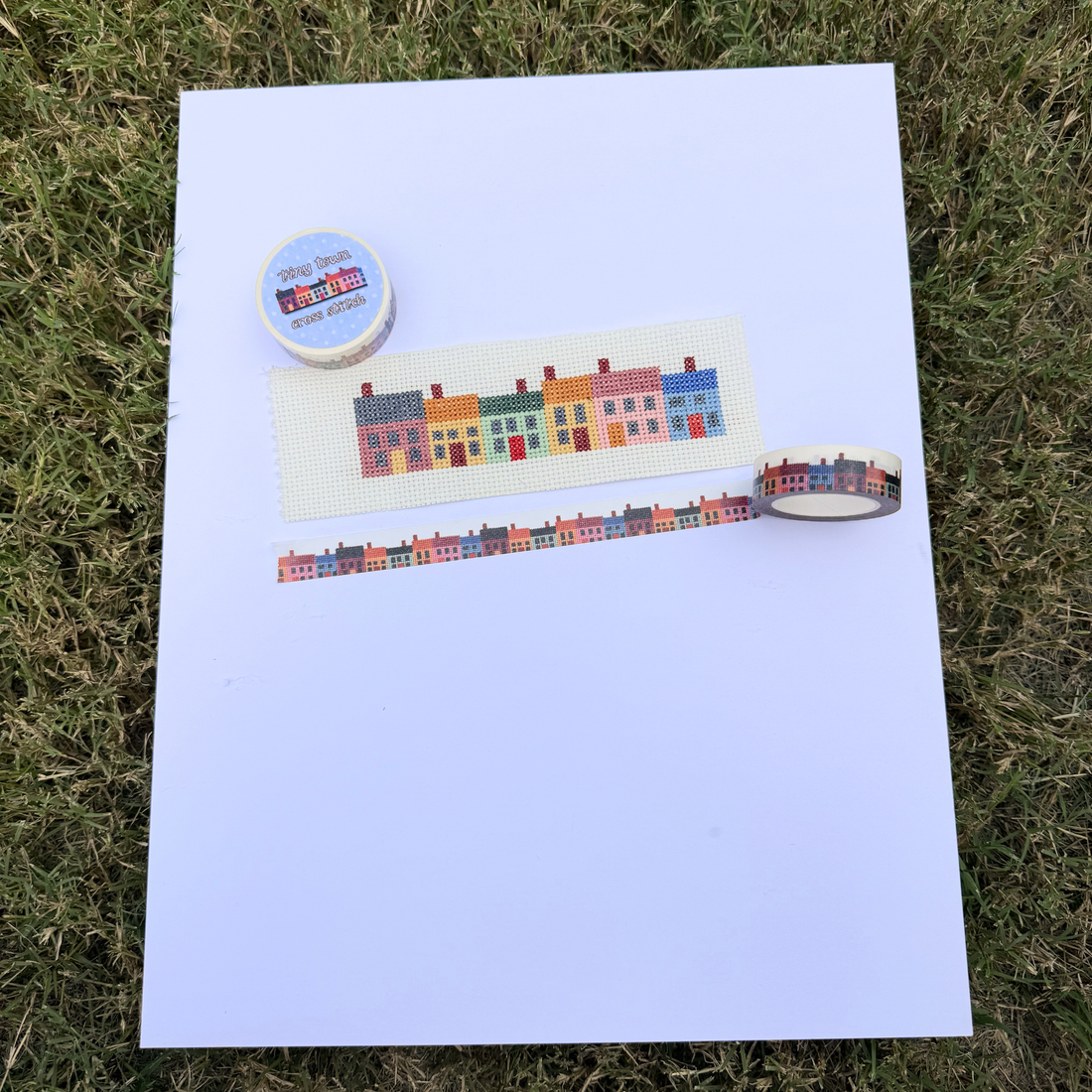 Tiny Town Cross Stitch Washi Tape
