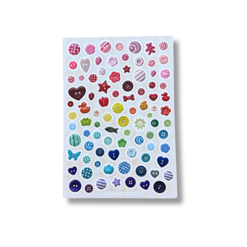 Grandma’s Rainbow Buttons Sticker Sheet