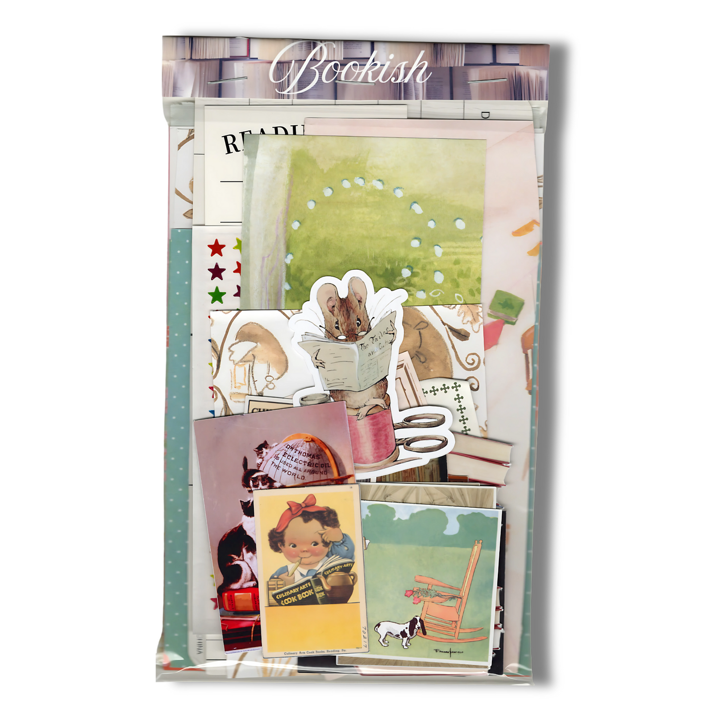 Bookish Scrap Pack – Vintage &amp; Literary Ephemera for Journaling & Scrapbooking