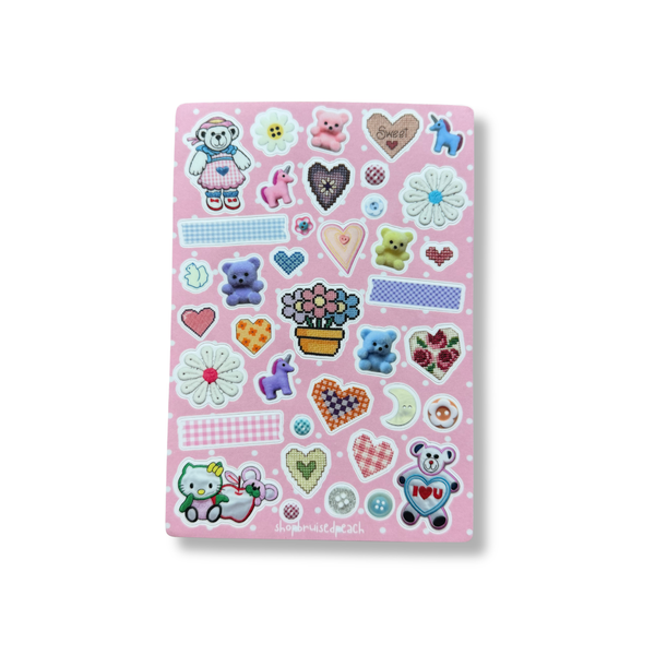 Girly Trinkets Sticker Sheet