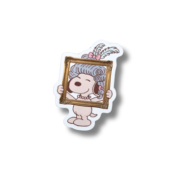 Fancy As Hell Pup Die Cut Sticker