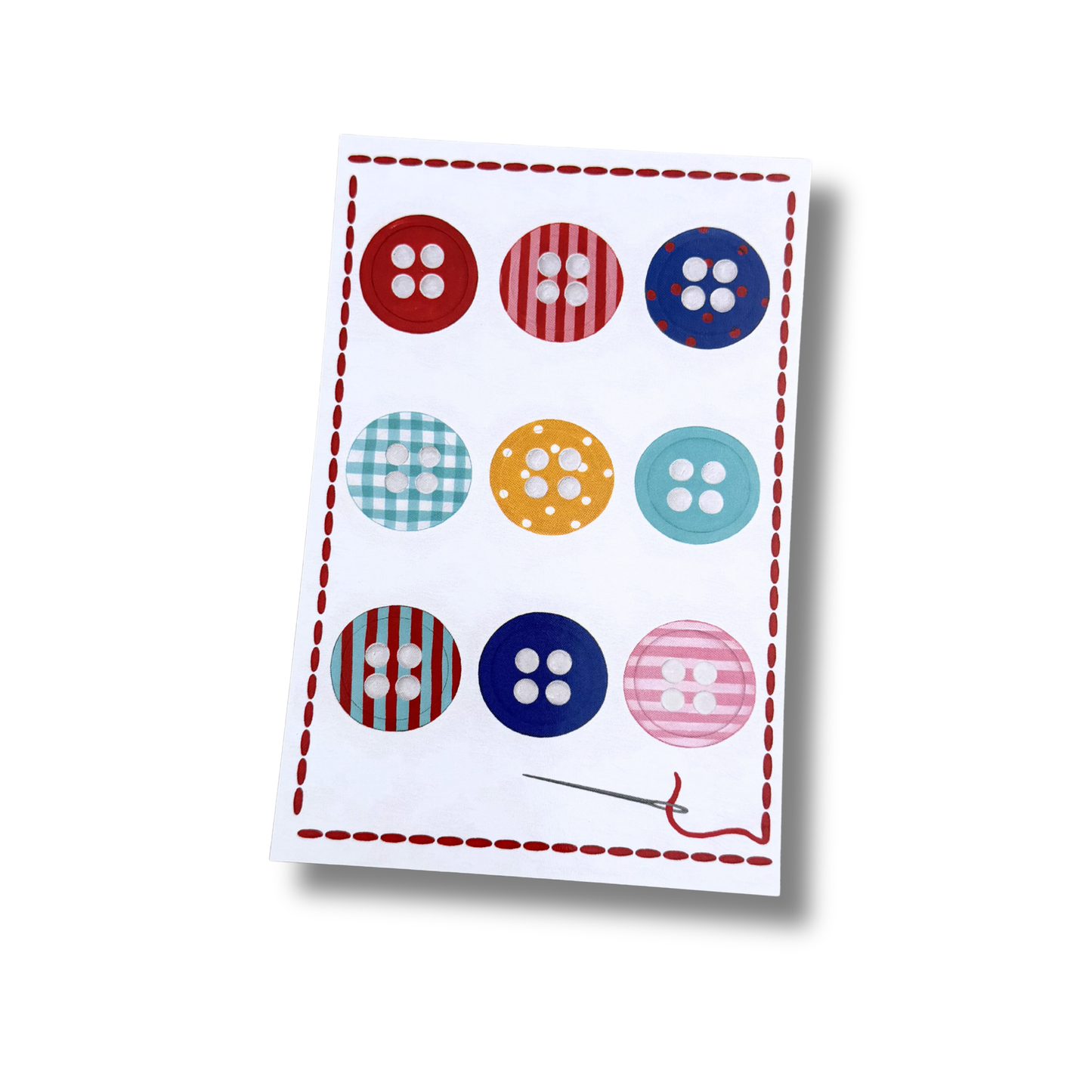 Button Postcard | Original Artwork by Alyssa