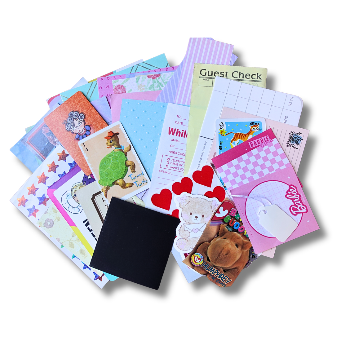 50 Piece Mystery Junk Journal Pack