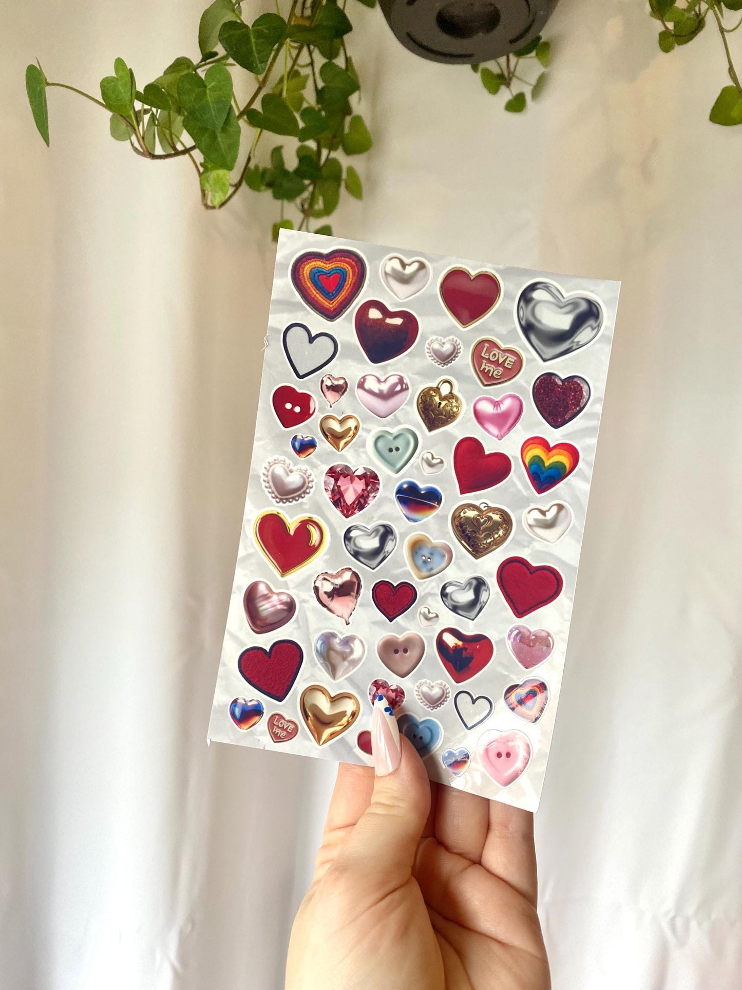 Back to the Basics Hearts Sticker Sheet