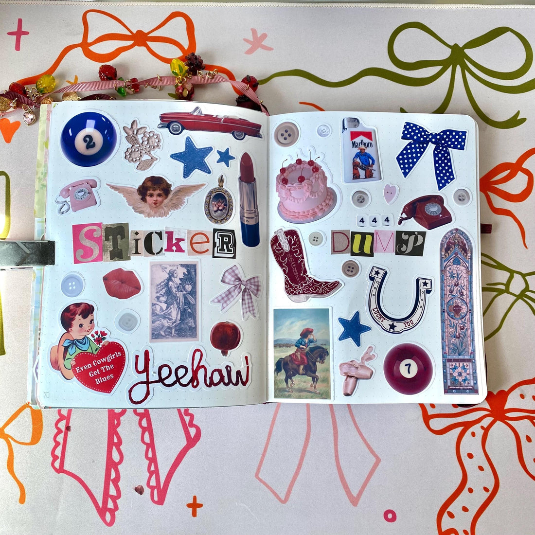 Pink & Red Trinkets Sticker Sheet