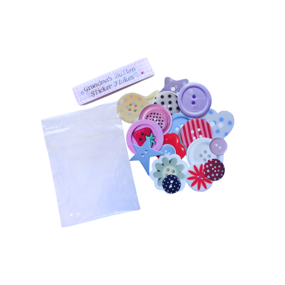 Grandma’s Button Sticker Flakes